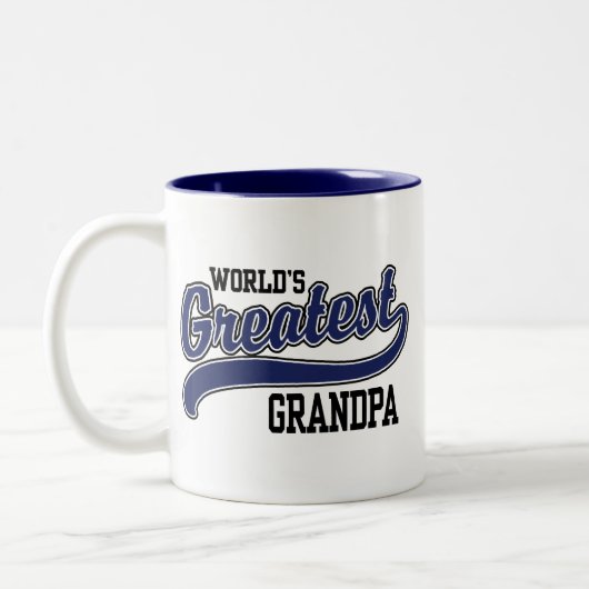 Das größte Großvater der Welt Zweifarbige Tasse (Links)
