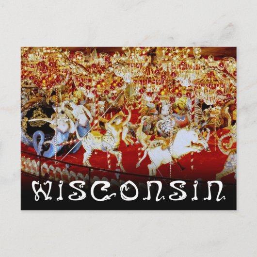Das größte Karussell der Welt, Wisconsin Postkarte (Vorderseite)