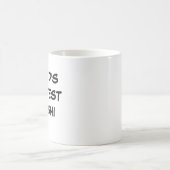 "Das größte Laoshi der Welt" Kaffeetasse (Mittel)