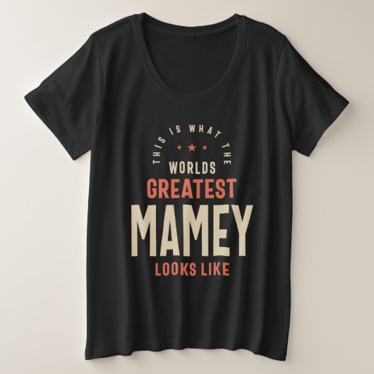 Das größte Mamey der Welt - Design für Mamas Oma Große Größe T-Shirt (Design vorne)