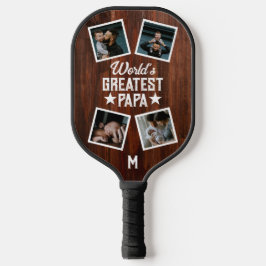 Das größte Monogramm-Papier-Collage der Welt Pickleball Schläger