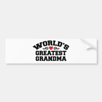 Das größte Oma der Welt Autoaufkleber
