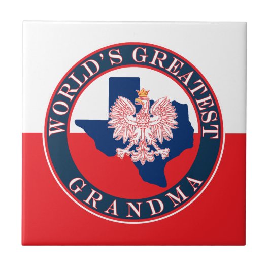 Das größte Oma der Welt Fliese (Vorderseite)