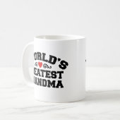 Das größte Oma der Welt Kaffeetasse (Vorderseite Links)
