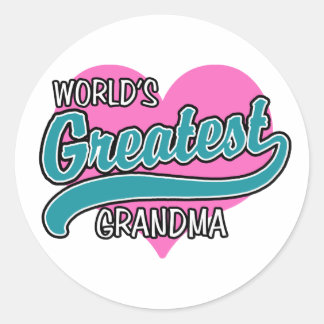 Das größte Oma der Welt Runder Aufkleber