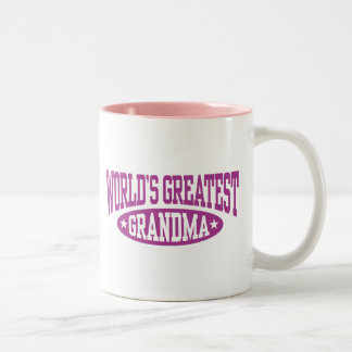 Das größte Oma der Welt Zweifarbige Tasse