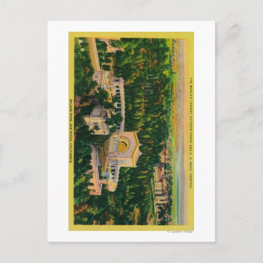 Das größte Organ der Welt im Freien Postkarte (Vorderseite)