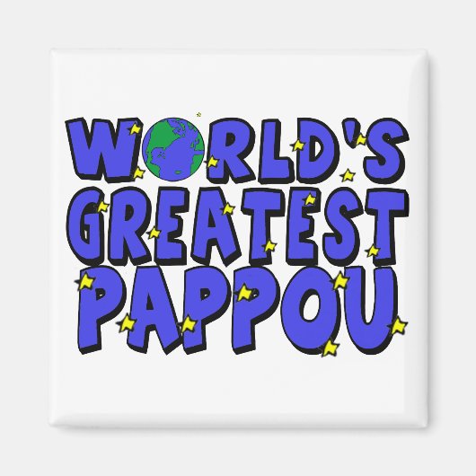 Das größte Pappou der Welt Magnet (Vorne)