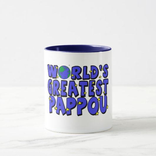Das größte Pappou der Welt Tasse (Zentrum)