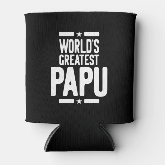 Das größte Papu-Vater-Geschenk der Welt Dosenkühler (Vorderseite)