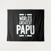 Das größte Papu-Vater-Geschenk der Welt Wandteppich (Vorderseite (Horizontal))