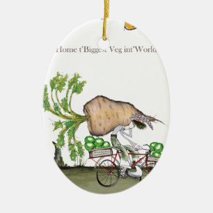 Das größte parsnip Liebe-Yorkshire'Welt Keramikornament