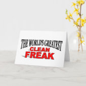 Das größte saubere Freak der Welt Karte (Gelbe Blume)