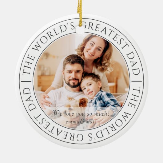 Das größte Vater des modernen klassischen Fotos de Keramik Ornament (Hinten)