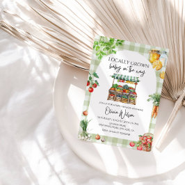 Das "Grown Baby" auf dem "Way-Rustic Farm Theme" Einladung