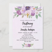 Das Grün der violetten Blume ist luxuriös Einladung (Vorderseite)