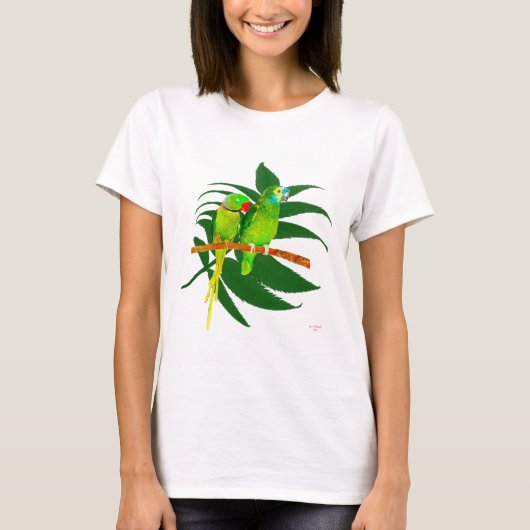 Das Grün plappert Kleid nach T-Shirt (Vorderseite)