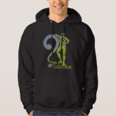 Das Grün von Riddler & Logos Hoodie (Vorderseite)