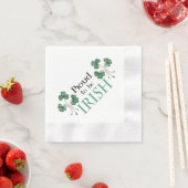 Das Grünbuch Kleeblatt ist stolz auf das irische P Serviette (Beispiel)