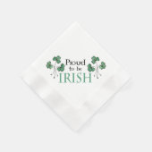 Das Grünbuch Kleeblatt ist stolz auf das irische P Serviette (Ecke)