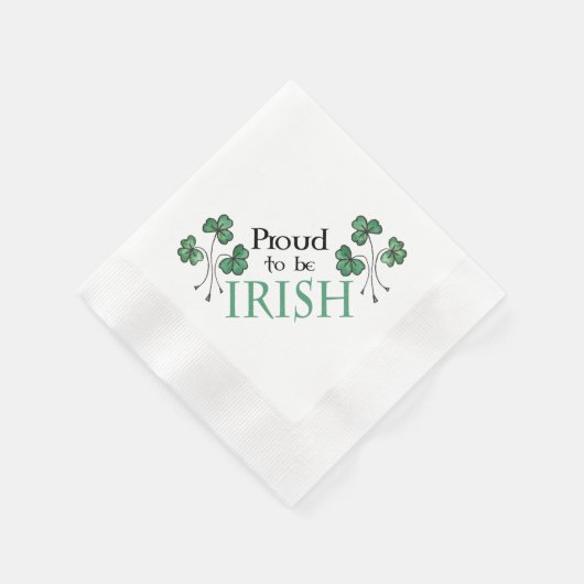 Das Grünbuch Kleeblatt ist stolz auf das irische P Serviette (Ecke)