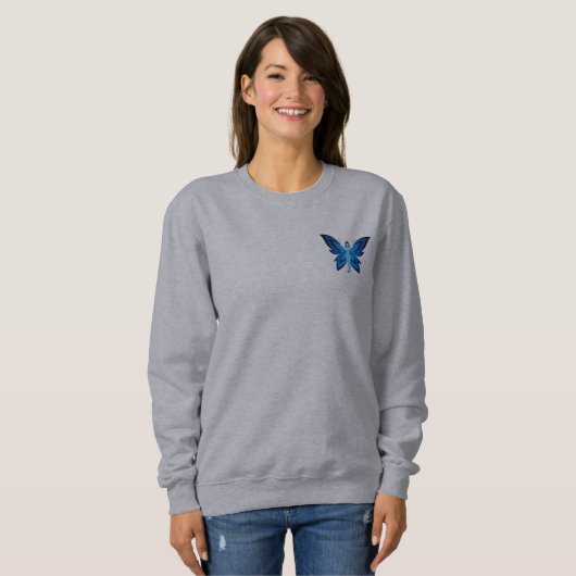 Das grundlegende Sweatshirt der blauen Feenfrauen (Vorne ganz)