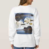 Das grundlegende Sweatshirt der Frauen mit (Rückseite)