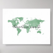 Das grüne Abenteuer erwartet den Landschaftsdruck Poster (Vorne)