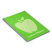Das grüne Checked-Apple-Notebook für Lehrer Notizblock (Rechte Seite)