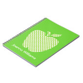 Das grüne Checked-Apple-Notebook für Lehrer Notizblock (Linke Seite)