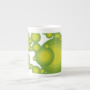 Das grüne Design der 70er Jahre Porzellantasse