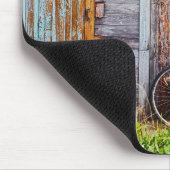 Das grüne Fahrrad 1 Mousepad (Ecke)