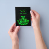 Das grüne Flammenmonster im Sternenhimmel Flyer (Gruppe)