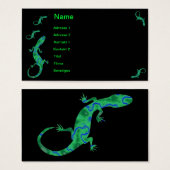 Das grüne Gecko Art Déco (Vorne & Hinten)