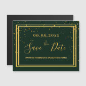 Das grüne Gold der Graduierungspartei speichert de Magneteinladung (Vorne/Hinten)