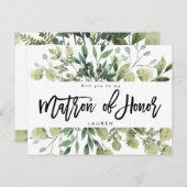 Das grüne Grün wird Sie mit einer Ehrenkarte bewun Ankündigungspostkarte (Vorne/Hinten)