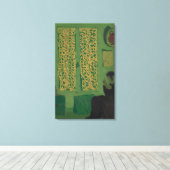 Das grüne Innere Leinwanddruck (Insitu (Holzboden))