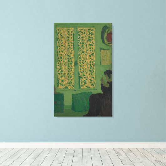 Das grüne Innere Leinwanddruck (Insitu (Holzboden))