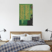 Das grüne Innere Leinwanddruck (Insitu (Schlafzimmer))