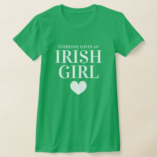 Das grüne irische Herz St. Patrick's Day T-Shirt (Ablage )