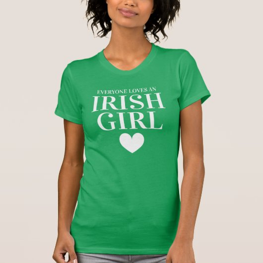 Das grüne irische Herz St. Patrick's Day T-Shirt (Vorderseite)