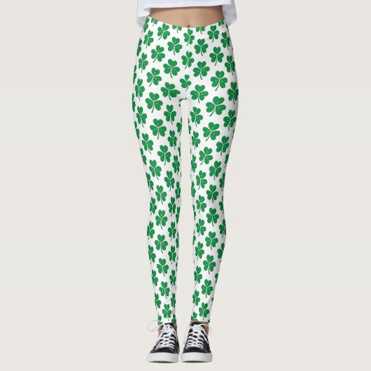 Das grüne Kleeblatt - St Patrick's Day Leggings (Vorderseite)