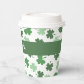 Das grüne Kleeblatt von St. Patrick Pappbecher (Links)
