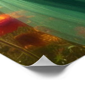 Das grüne Kleid Groß 40x40 Wand Poster (Ecke)