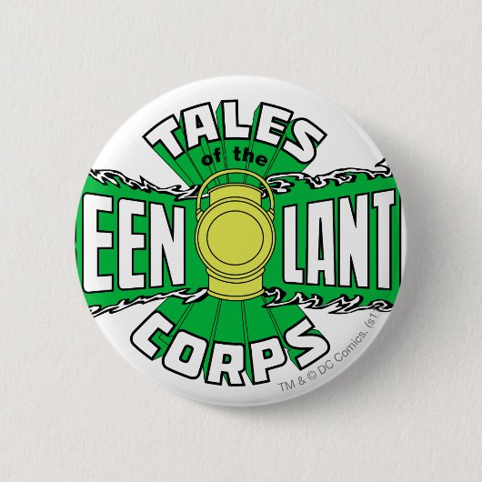 Das grüne Laternen-Korps - grünes Logo Button (Vorderseite)
