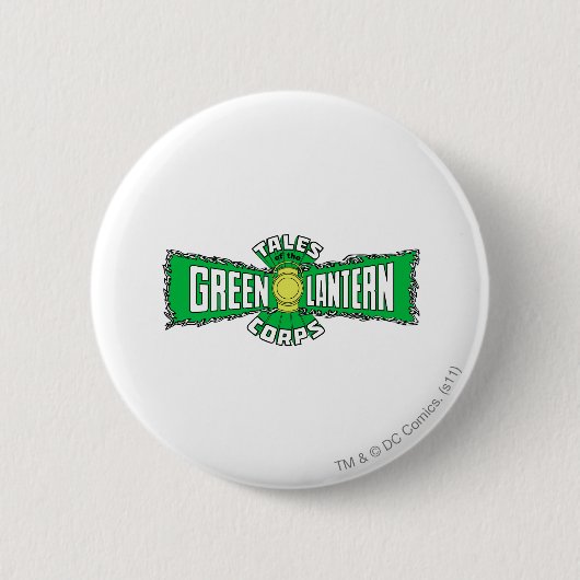 Das grüne Laternen-Korps - grünes Logo Button (Vorderseite)