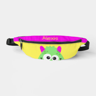 Das grüne Monster Hot Pink Personal Kid's Fanny Pa Bauchtasche