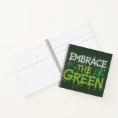 Das grüne Notebook einbinden Notizblock (Innenseite)
