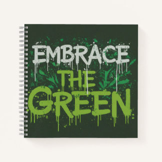 Das grüne Notebook einbinden Notizblock