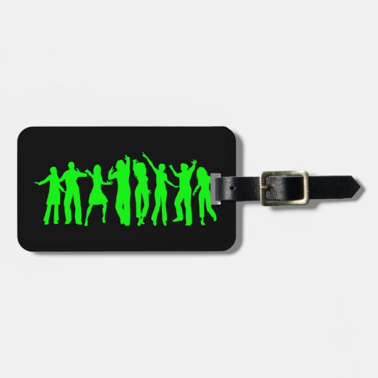 Das grüne Party Gepäckanhänger (Vorderseite horizontal)